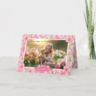 Hibiscus & lace PINK Card