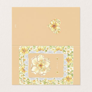 Hibiscus & lace YELLOW