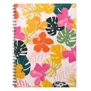 Hibiscus & Monstera: Tropical Vibrance Notebook