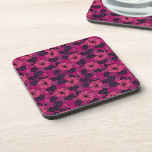 Hibiscus night coaster