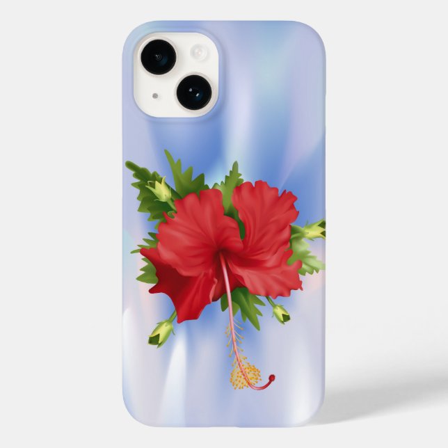 Hibiscus on Ice Case-Mate iPhone Case (Back)