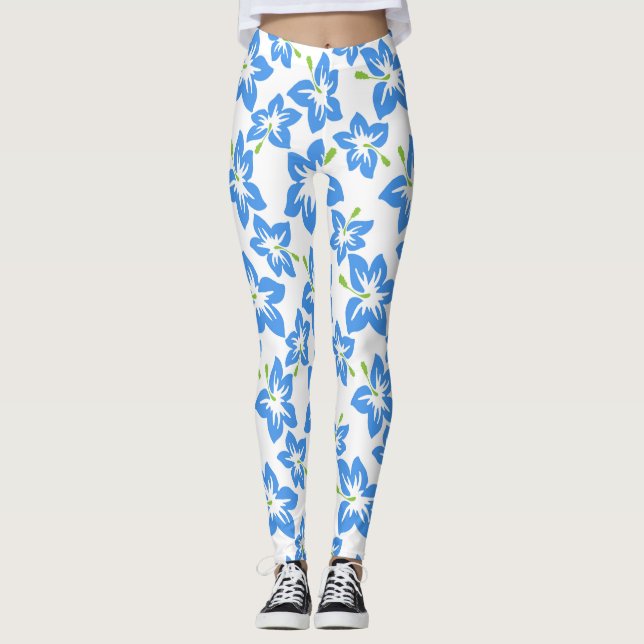 Hibiscus Pattern Leggings (Front)