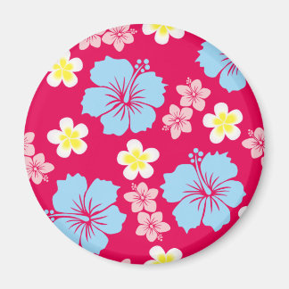 Hibiscus Pattern Magnet