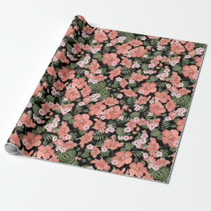 Hibiscus Pattern Wrapping Paper
