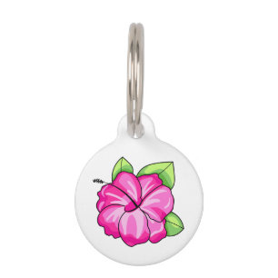 Hibiscus Pet Tag