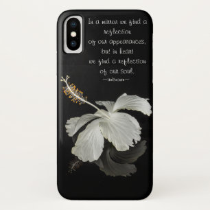 Hibiscus Reflection With Inspirational Quote Case-Mate iPhone Case