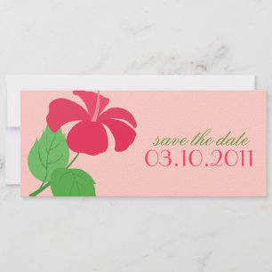 Hibiscus Save the Date Announcement