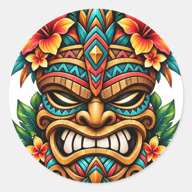 Hibiscus Shield Guardian Sticker (Front)