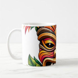 Hibiscus Sunset Tiki Coffee Mug
