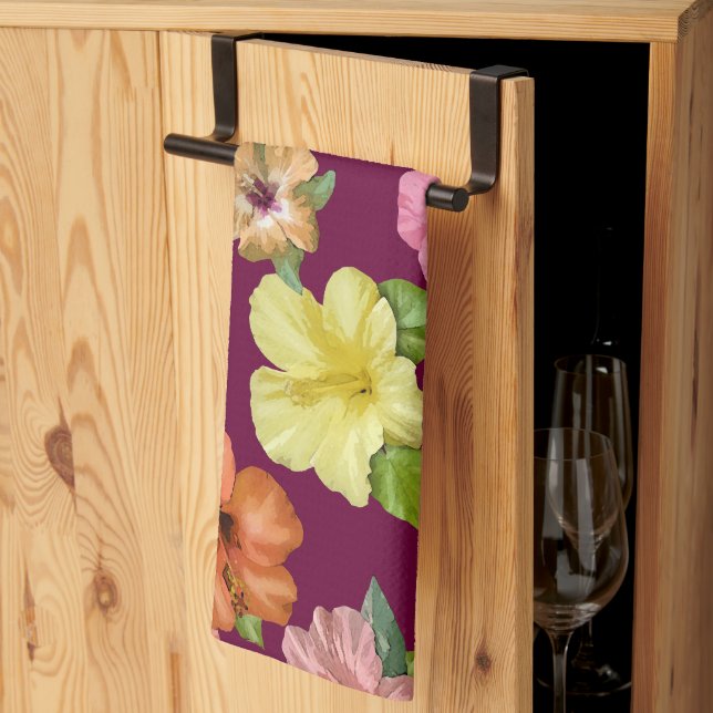 Hibiscus 🌺 tea towel (Thirds Fold)