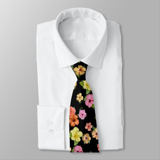 Hibiscus Tie (Tied)