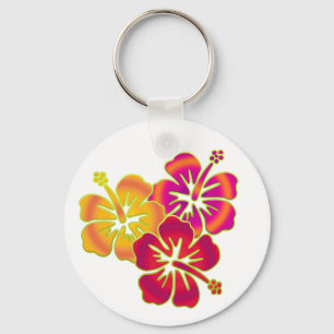 hibiscus trio key ring