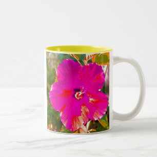 Hibiscus Two-Tone Coffee Mug