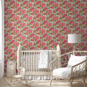 Hibiscus - Watercolor Decor Blossoms 3 Wallpaper
