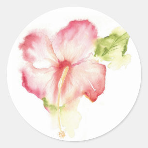 Hibiscus Watercolor Sticker