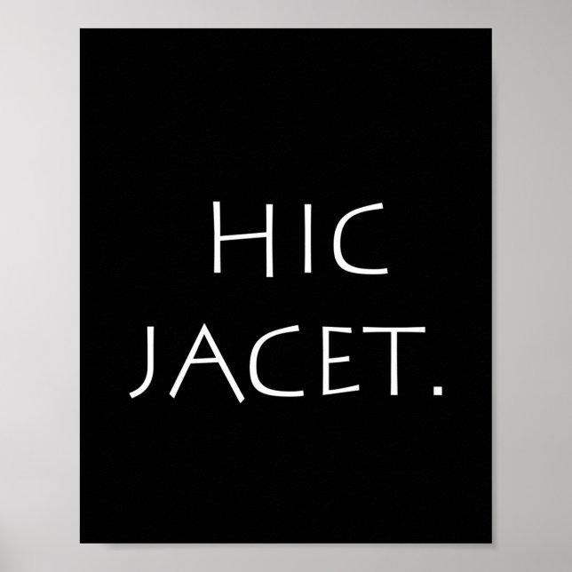 Hic jacet poster (Front)