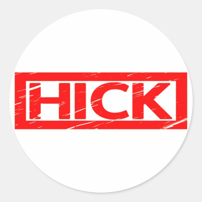 Hick Stamp Classic Round Sticker (Front)