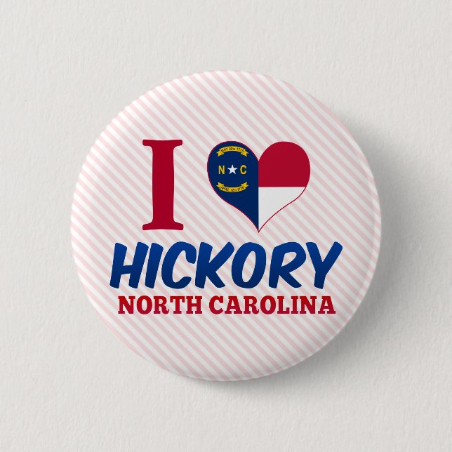 Hickory, North Carolina 6 Cm Round Badge (Front)