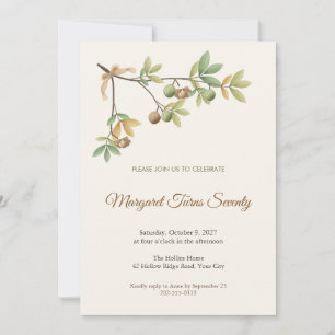 Hickory Nut Branch Seventieth Birthday Invitation
