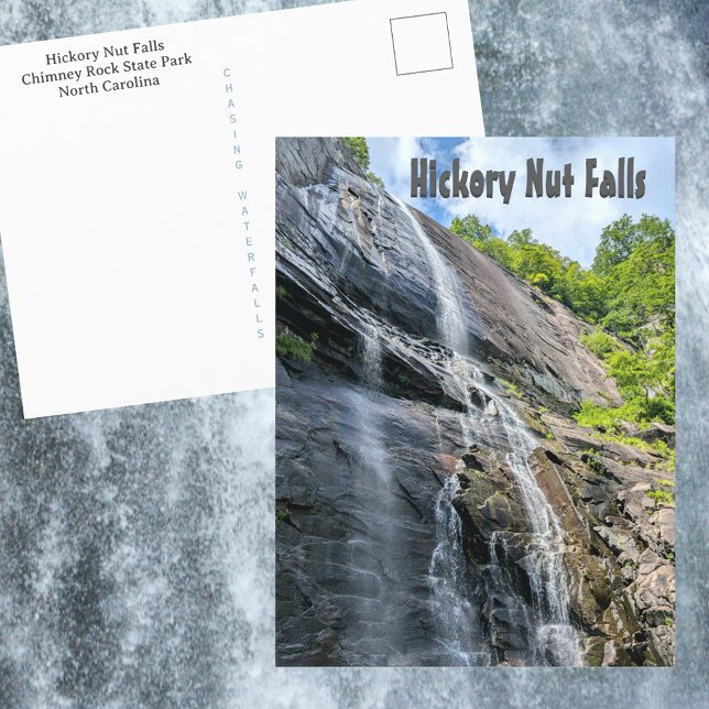 Hickory Nut Falls Chimney Rock NC Waterfall Postcard (Creator Uploaded)
