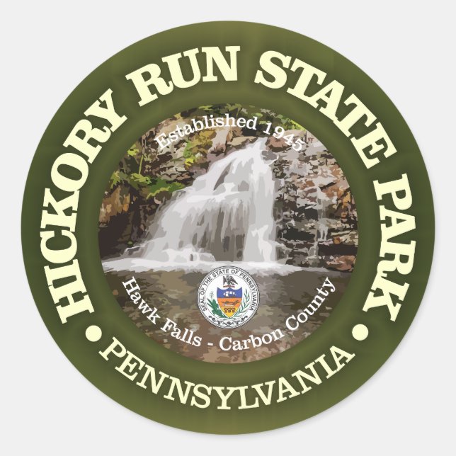 Hickory Run SP Classic Round Sticker (Front)