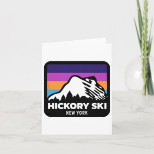 Hickory Ski New York Skiing Snowboarding Family Tr Card