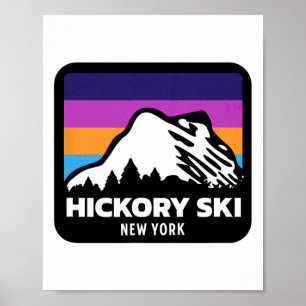 Hickory Ski New York Skiing Snowboarding Family Tr Poster