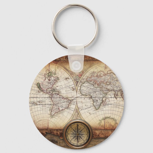 Hictorical map key ring (Front)