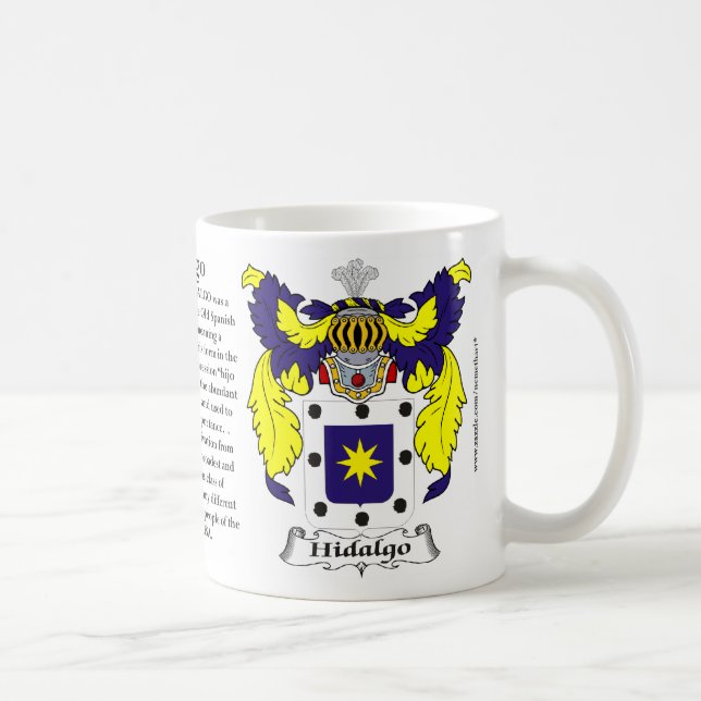 Hidalgo Family Coat of Arms Coffee Mug (Right)