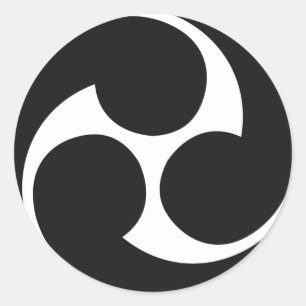 Hidari Mitsudomoe 左三つ巴 Taiko Sticker