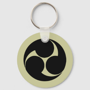 Hidari mitsudomoe, Japan Key Ring