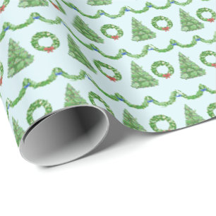 Hidden Animals Holiday Wrapping Paper