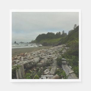 Hidden Beach I at Redwood National Park Napkin