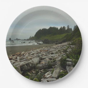 Hidden Beach I at Redwood National Park Paper Plate