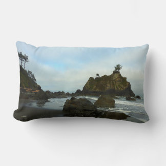 Hidden Beach II at Redwood National Park Lumbar Cushion