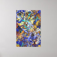 Hidden Behind Splatter Abstract