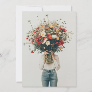 Hidden Behind the Blooms Invitation