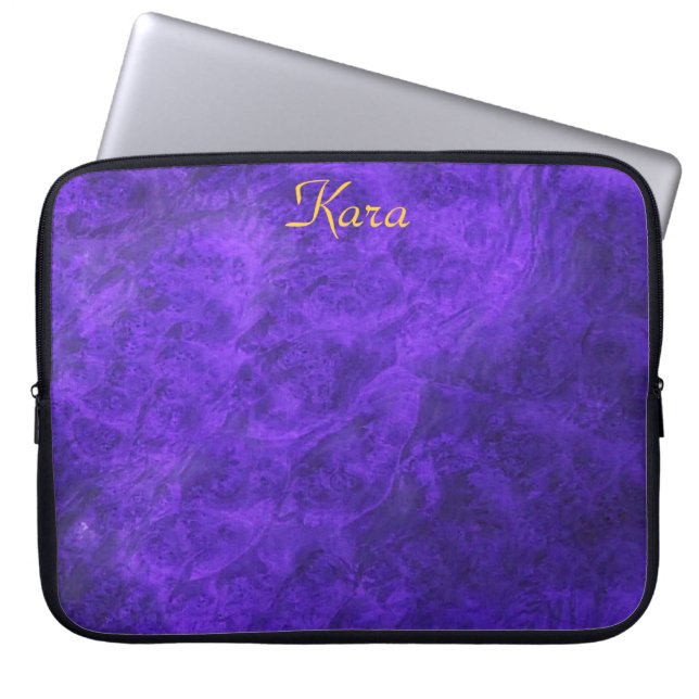 Hidden Canines/Purple Walnut Laptop Sleeve (Front)