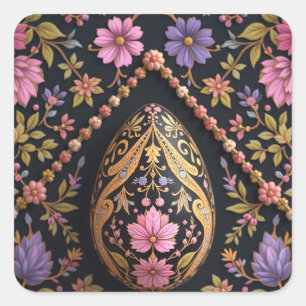 Hidden Easter Egg in the Garden Square Sticker