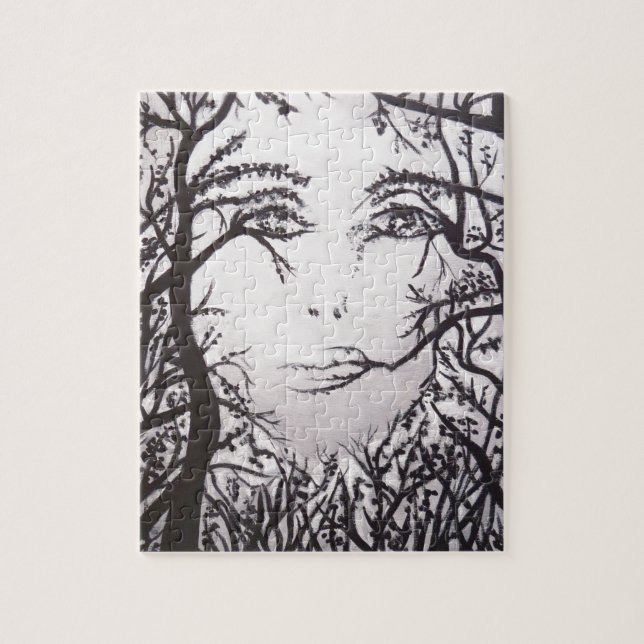 Hidden Face Jigsaw Puzzle (Vertical)