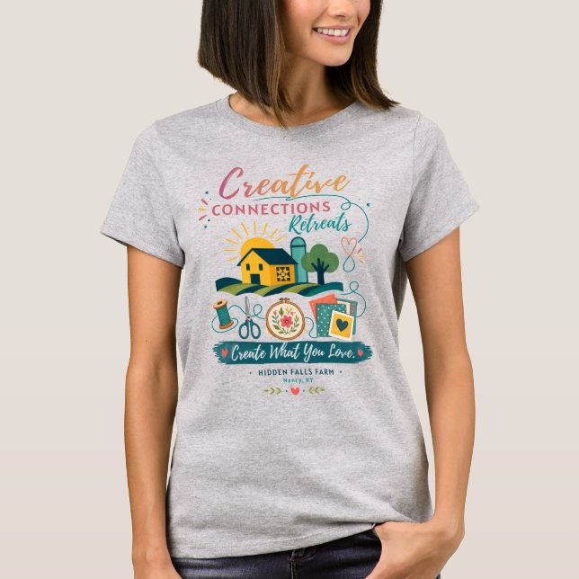 Hidden Falls Farm - Creative Connections T-shirt (Front)