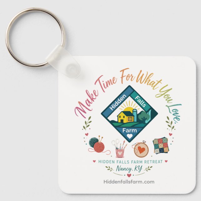 Hidden Falls Farm Keychain (Front)