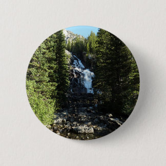 Hidden Falls in Grand Teton National Park 6 Cm Round Badge