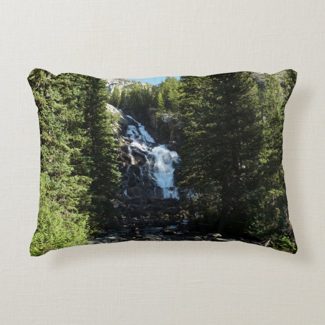 Hidden Falls in Grand Teton National Park Decorative Cushion (Front)
