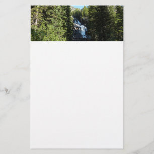 Hidden Falls in Grand Teton National Park Stationery