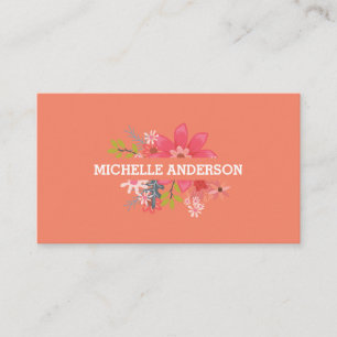 Hidden Flowers Florist Business Card