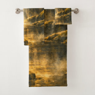 Hidden Forest Waterfall – Bath Towel Set