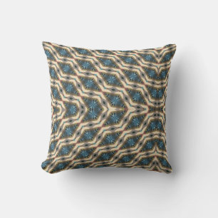 Hidden Garden Design Blue Cushion