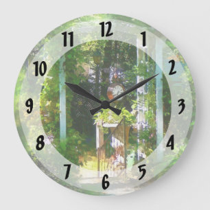 Hidden Garden Large Clock