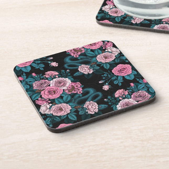 Hidden in the roses 2 coaster (Left Side)
